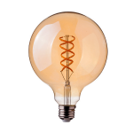 Żarówka LED dekoracyjna E27 G125 Filament 5W biała ciepła 2200K 300lm 300° - VT-2085