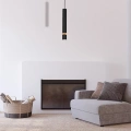Lampa wisząca - JOKER czarny/drewno 1xGU10 - MLP6305 - realizacja
