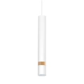 Lampa wisząca - JOKER biały/drewno 1xGU10 - MLP6301