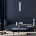 Lampa wisząca - JOKER biały/drewno 1xGU10 - MLP6301 - realizacja