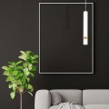 Lampa wisząca - JOKER biały/drewno 1xGU10 - MLP6301 - realizacja
