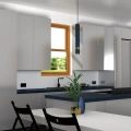 Lampa wisząca - JOKER granatowy/złoty 1xGU10 - MLP7725 - realizacja