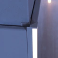 Profil aluminiowy LED PIKO-KZ - realizacja narożnik zewnętrzny