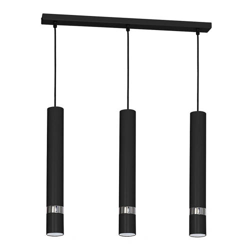 Lampa wisząca - JOKER czarny/chrom 3xGU10 - MLP1414