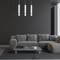 Lampa wisząca - JOKER biały/chrom 3xGU10 - MLP1348 - realizacja