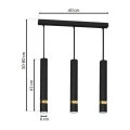 Lampa wisząca - JOKER czarny/złoty 3xGU10 - MLP6080 - wymiary