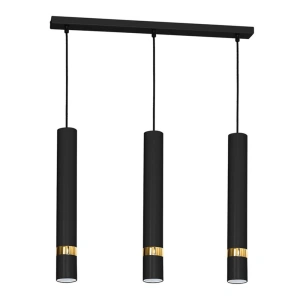 Lampa wisząca - JOKER czarny/złoty 3xGU10 - MLP6080