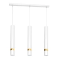 Lampa wisząca - JOKER biały/złoty 3xGU10 - MLP6082