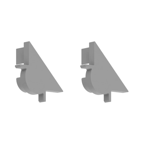 Zaślepka szara do profilu aluminiowego LED PIKO-KW-R - kpl. 2 szt.