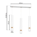 Lampa wisząca - JOKER biały/drewno 3xGU10 - MLP6302 - wymiary