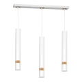 Lampa wisząca - JOKER biały/drewno 3xGU10 - MLP6302