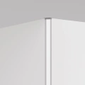 Profil aluminiowy LED PIKO-KW - wizualizacja z kloszem i zaślepką płaską