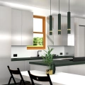 Lampa wisząca - JOKER zielony/złoty 3xGU10 - MLP7721 - realizacja