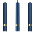 Lampa wisząca - JOKER granatowy/złoty 3xGU10 - MLP7726