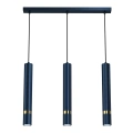 Lampa wisząca - JOKER granatowy/złoty 3xGU10 - MLP7726
