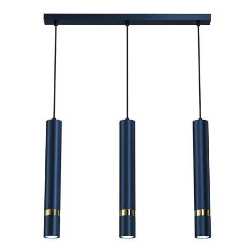 Lampa wisząca - JOKER granatowy/złoty 3xGU10 - MLP7726