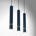 Lampa wisząca - JOKER granatowy/złoty 3xGU10 - MLP7726 - realizacja