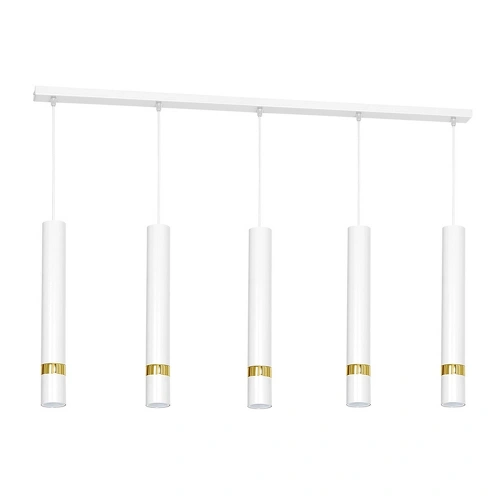 Lampa wisząca - JOKER biały/złoty 5xGU10 - MLP6122