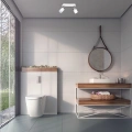 Lampa sufitowa - JOKER biały/chrom 2xGU10 - MLP899 - realizacja