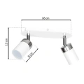 Lampa sufitowa - JOKER biały/chrom 2xGU10 - MLP899 - wymiary