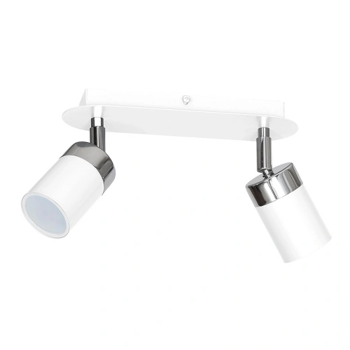 Lampa sufitowa - JOKER biały/chrom 2xGU10 - MLP899