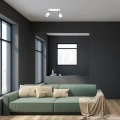 Lampa sufitowa - JOKER biały/chrom 2xGU10 - MLP899 - realizacja