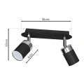 Lampa sufitowa - JOKER czarny/chrom 2xGU10 - MLP911 - wymiary