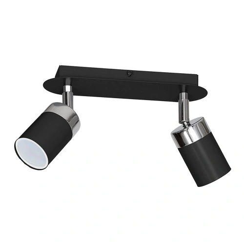 Lampa sufitowa - JOKER czarny/chrom 2xGU10 - MLP911