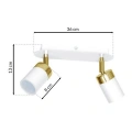 Lampa sufitowa - JOKER biały/złoty 2xGU10 - MLP6129 - wymiary