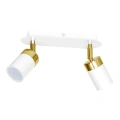 Lampa sufitowa - JOKER biały/złoty 2xGU10 - MLP6129