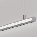 Zaślepka szara do profilu aluminiowego LED PIKO-DUO - realizacja z profilem