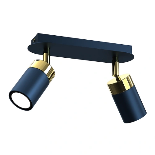 Lampa sufitowa - JOKER granatowy/złoty 2xGU10 - MLP7723