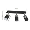 Lampa sufitowa - JOKER czarny/chrom 3xGU10 - MLP912 - wymiary