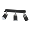 Lampa sufitowa - JOKER czarny/chrom 3xGU10 - MLP912