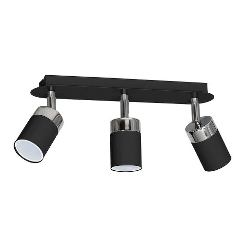Lampa sufitowa - JOKER czarny/chrom 3xGU10 - MLP912
