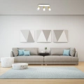 Lampa sufitowa - JOKER biały/złoty 3xGU10 - MLP6130 - realizacja