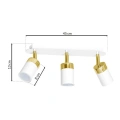 Lampa sufitowa - JOKER biały/złoty 3xGU10 - MLP6130 - wymiary