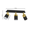 Lampa sufitowa - JOKER czarny/złoty 3xGU10 - MLP6125 - wymiary