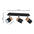 Lampa sufitowa - JOKER czarny/drewno 3xGU10 - MLP6304 - wymiary