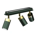 Lampa sufitowa - JOKER zielony/złoty 3xGU10 - MLP7719