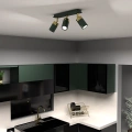Lampa sufitowa - JOKER zielony/złoty 3xGU10 - MLP7719 - realizacja