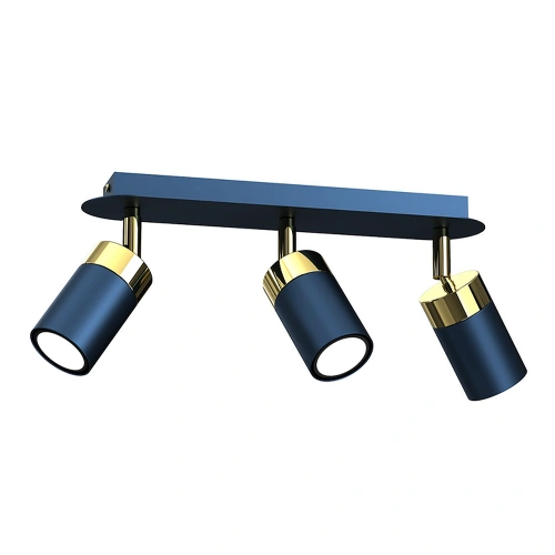 Lampa sufitowa - JOKER granatowy/złoty 3xGU10 - MLP7724