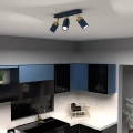 Lampa sufitowa - JOKER granatowy/złoty 3xGU10 - MLP7724 - realizacja