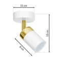 Lampa ścienna - JOKER biały/złoty 1xGU10 - MLP6128 - wymiary