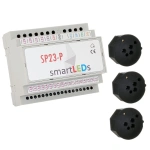 Sterownik schodowy LED SP23-P (Premium)  z 3 czujnikami ruchu - Zestaw do schodów z półpiętrem