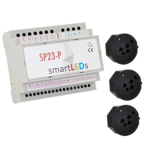 Inteligentny sterownik schodowy LED SP23-P (Premium) do schodów z półpiętrem - zestaw