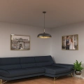 Lampa wisząca - LINCOLN czarny/złoty 1xE27 45cm - MLP7898 - realizacja