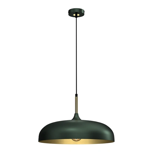 Lampa wisząca - LINCOLN zielony/złoty 1xE27 45cm - MLP7900