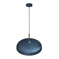 Lampa wisząca - LINCOLN granatowy/złoty 1xE27 45cm - MLP7901