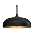 Lampa wisząca - LINCOLN czarny/złoty 1xE27 35cm - MLP8030